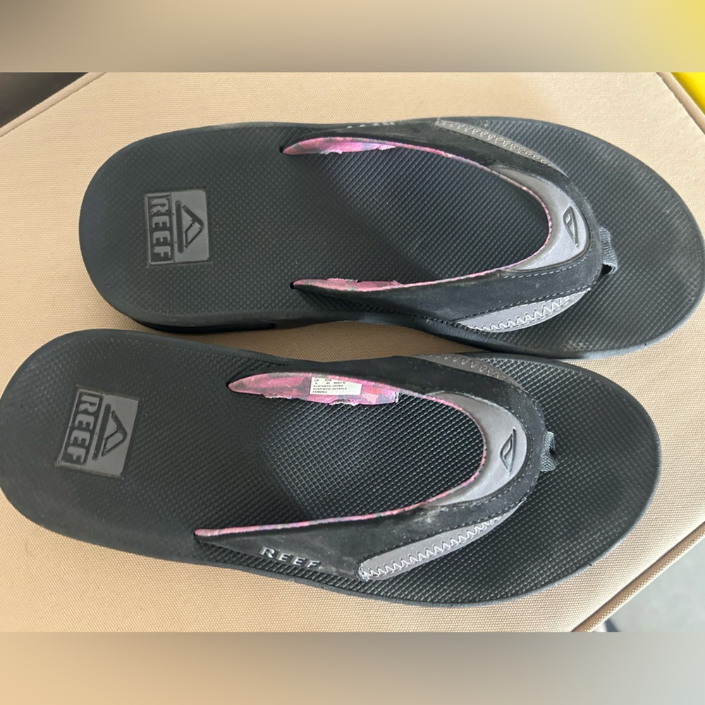 Reef Black and Purple Flip Flops